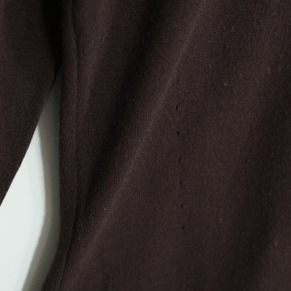マックスマーラ Max Mara★スカラップの縁取り♪長袖カットソー 大きいサイズL ブラウン系 z22602