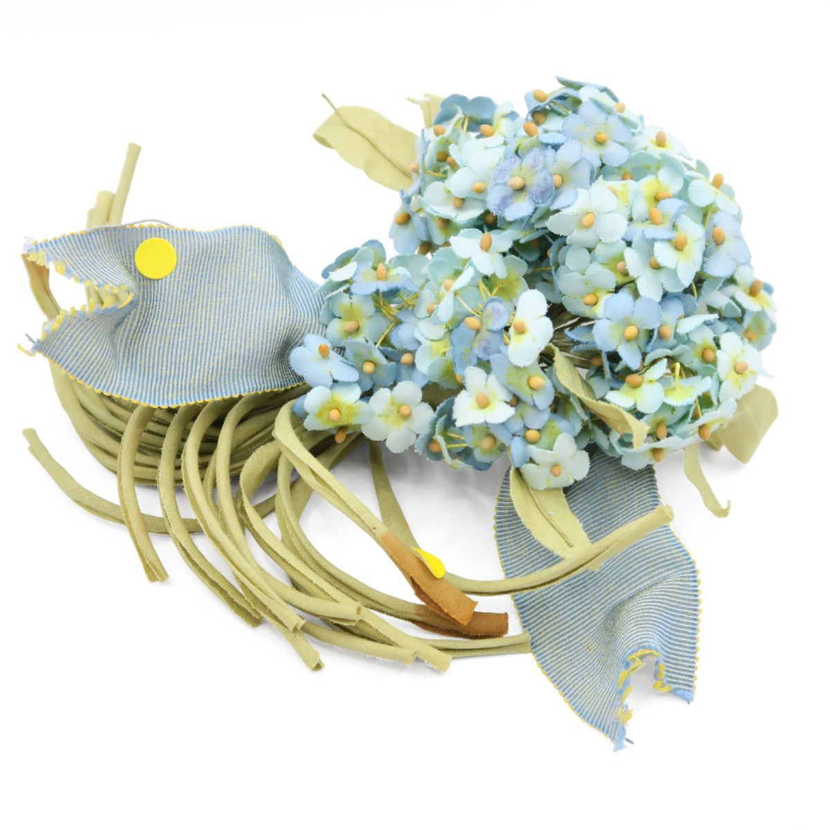 【美品】ピンクハウス★あじさいの花束♪豪華ブーケコサージュ ブルー系　＊ko074