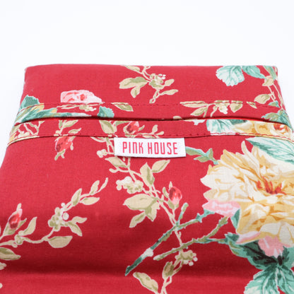 【美品！】ピンクハウス★可愛い薔薇柄♪ ティッシュケース ポケットティッシュ入り ノベルティ 赤系 so258