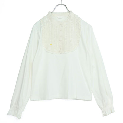 ピンクハウス★♪ピコフリルたっぷり♪華やかな長袖カットソー レイヤード ブラウス サイズ3(M) 白系 z20396
