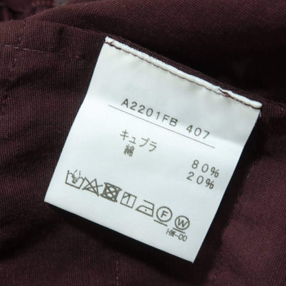 【極美品】インゲボルグ★段々フリル♪ブラウス ダブルジップ 赤紫系 シアー感 薄手 残布有 z16827