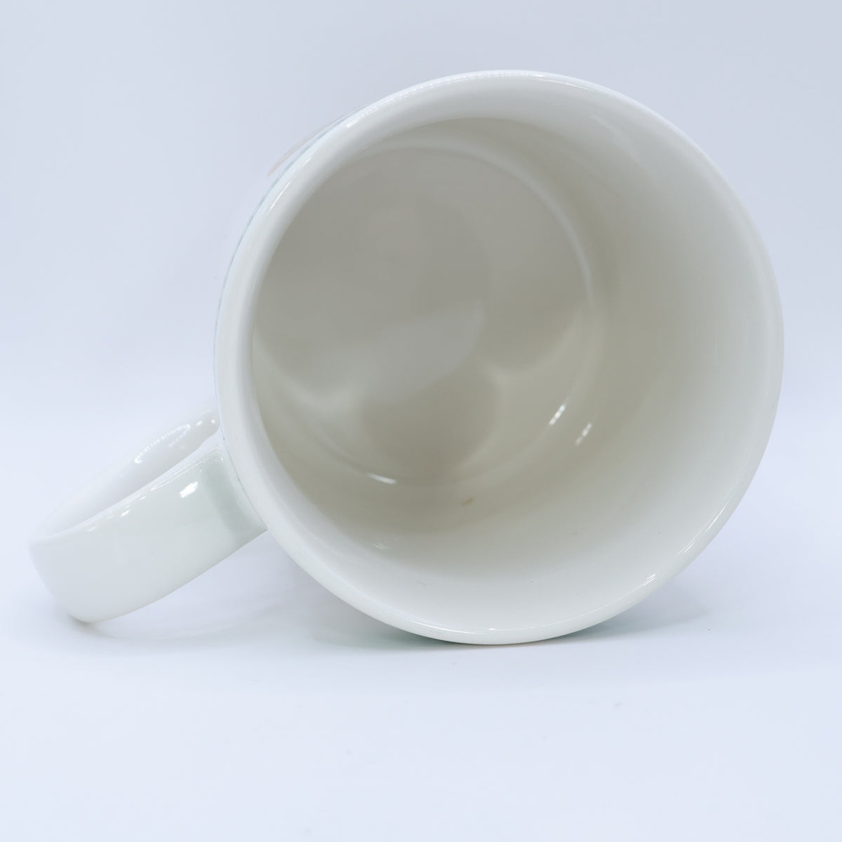 ピンクハウス★キューピーチェック柄マグカップ ロゴ入 陶器 コップ  ギンガムチェック アイボリー系 so404