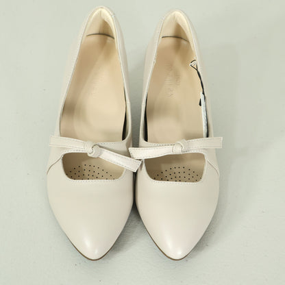 【新品タグ付！】リフレクト KOBE★本革パンプス ベージュ系 ゆったり3E 23.0cm sh184