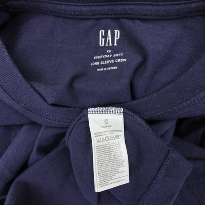 GAP★30周年記念♪ロングTシャツ カットソー サイズXS ネイビー系 無地 z23531