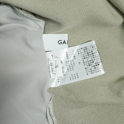 【美品！】GALLEST★異素材ドッキング♪長袖カットソー サイズ34(XS) ライトカーキ系 ドルマンスリーブ z22614