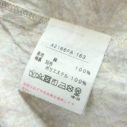 【極美品】ピンクハウス★清楚で可愛い！ バルーン袖♪風景スケッチ柄♪ 半袖ワンピース ミックス系 前開き ＊ z15960