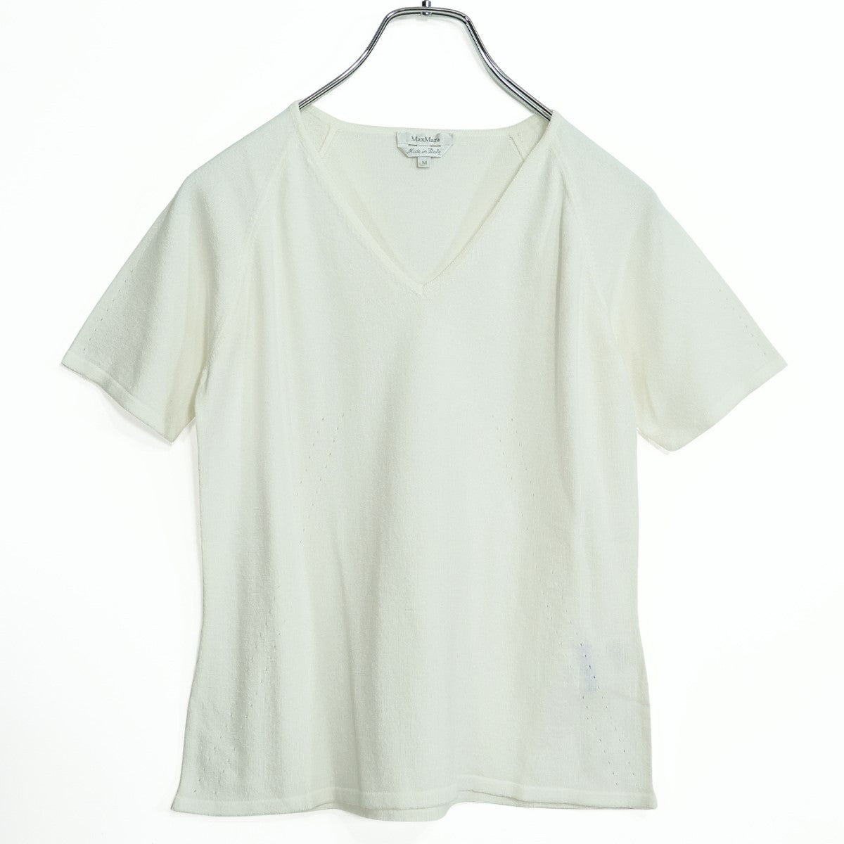 マックスマーラ Max Mara★ラグランスリーブ ♪半袖カットソー サイズM 白系 z22603
