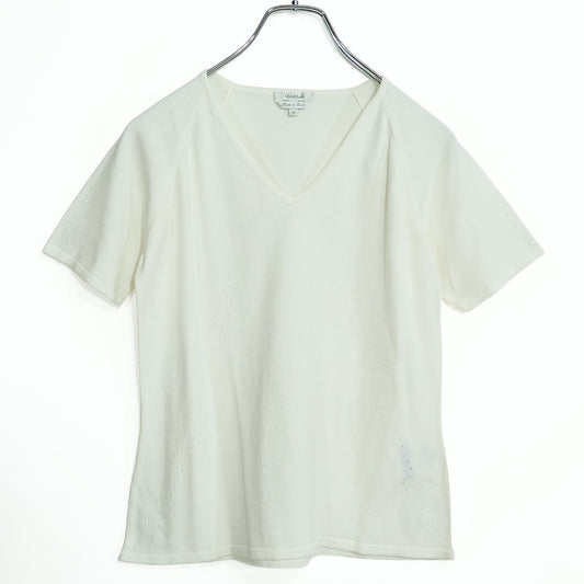 マックスマーラ Max Mara★ラグランスリーブ ♪半袖カットソー サイズM 白系 z22603
