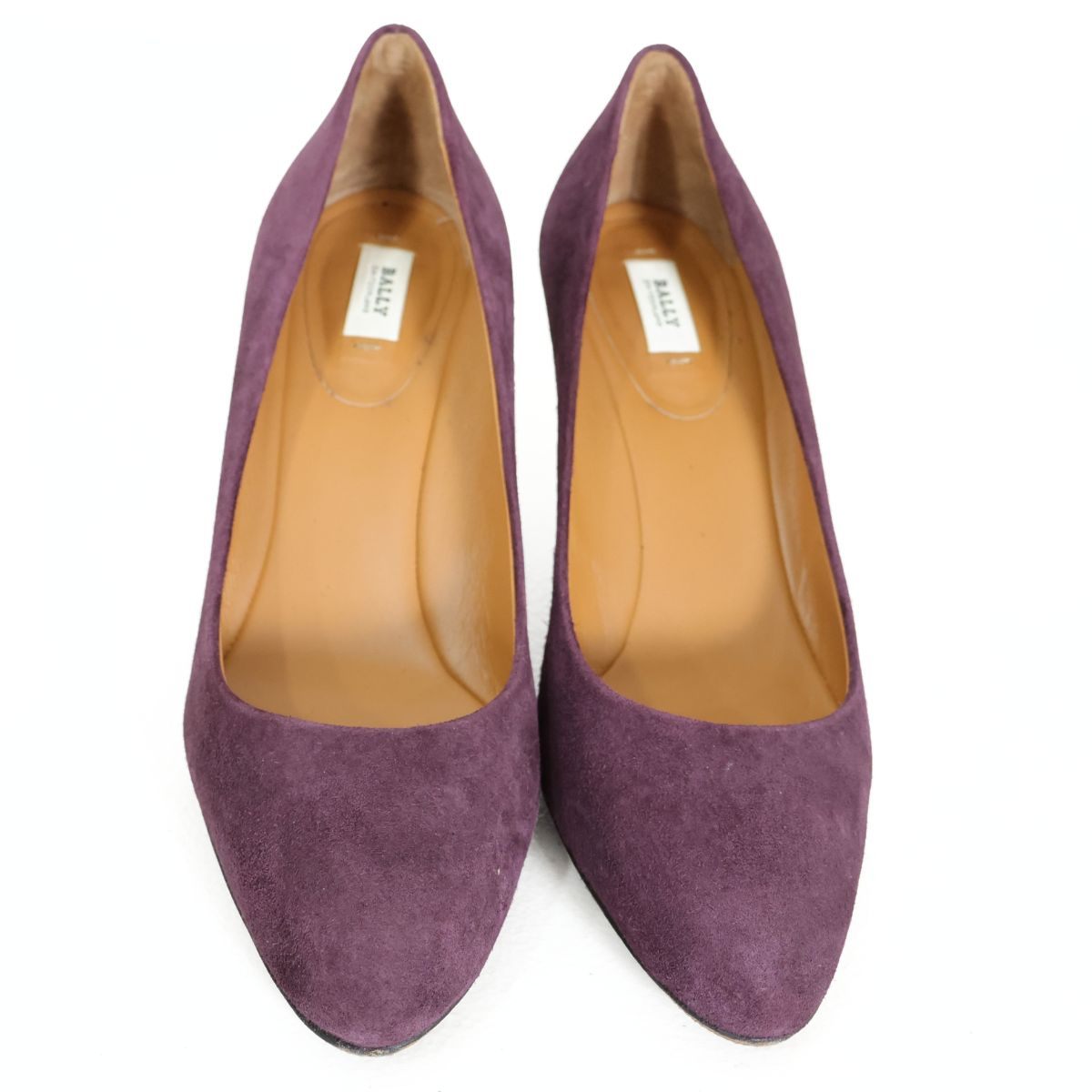BALLY バリー ★スエード パンプス 37.5 24cm パープル系　＊sh170