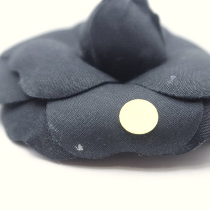 【美品】インゲボルグ？ピンクハウス系★シックなカメリアコサージュ 黒系 ＊ko100