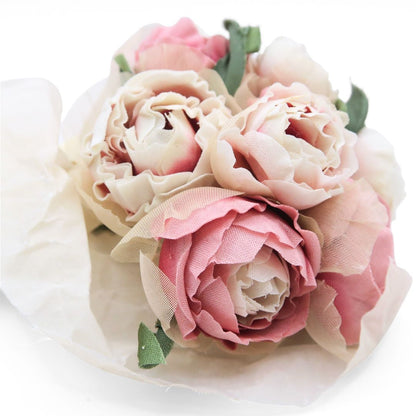 ピンクハウス★可憐な薔薇のブーケコサージュ 花束 グレージュ・モーヴピンク系 ＊ko156