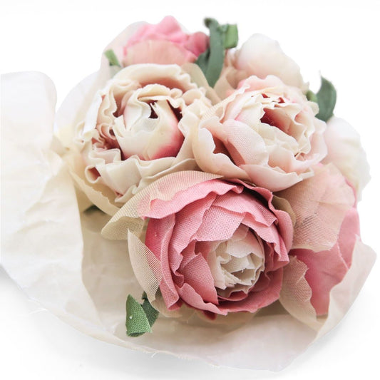 ピンクハウス★可憐な薔薇のブーケコサージュ 花束 グレージュ・モーヴピンク系 ＊ko156