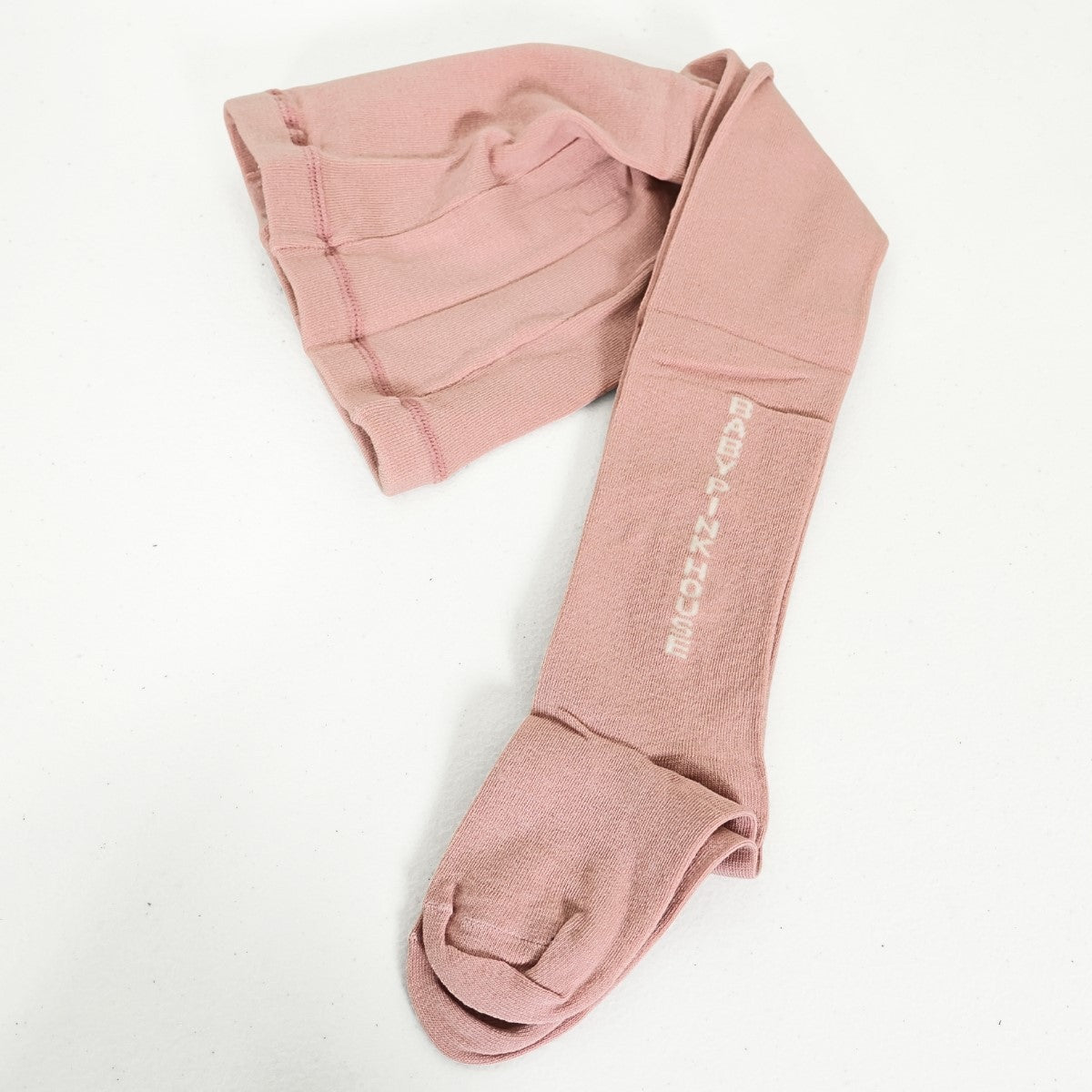 【美品】ベビーピンクハウス★ロゴタイツ キッズ 女の子  くすみピンク Lサイズ ピンク系 so387