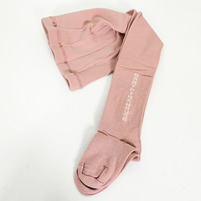 【美品】ベビーピンクハウス★ロゴタイツ キッズ 女の子  くすみピンク Lサイズ ピンク系 so387