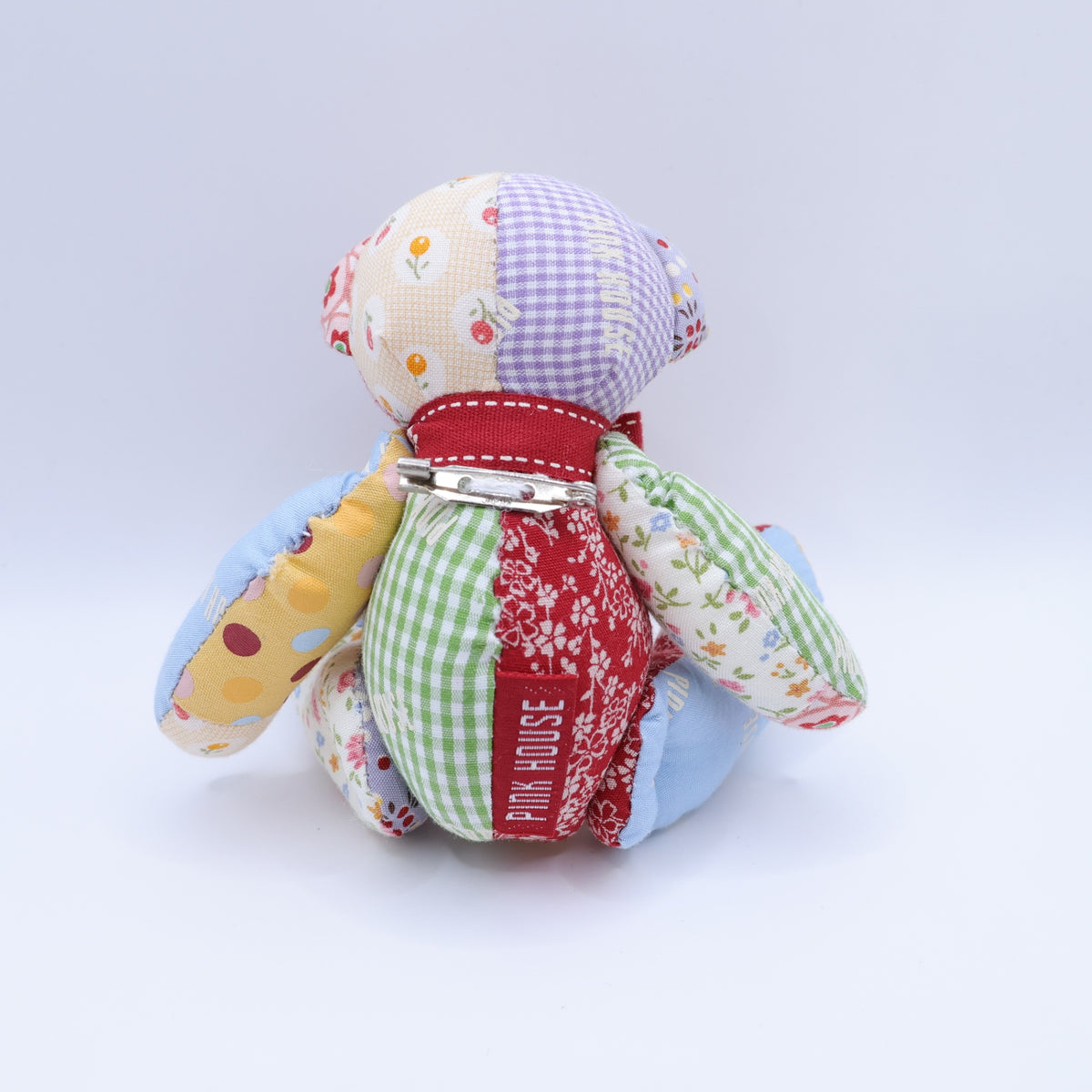 ピンクハウス★パッチワークが可愛い！うさぎぬいぐるみ サージュブローチ 専用箱付き！ ミックス系 ko141