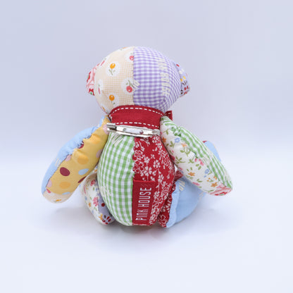 ピンクハウス★パッチワークが可愛い！うさぎぬいぐるみ サージュブローチ 専用箱付き！ ミックス系 ko141