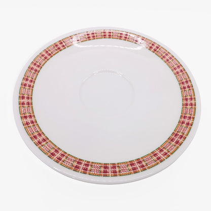 【美品】ピンクハウス★2枚セット♪皿 プレート 陶器 白系 オリジナルチェック柄 食器 so416