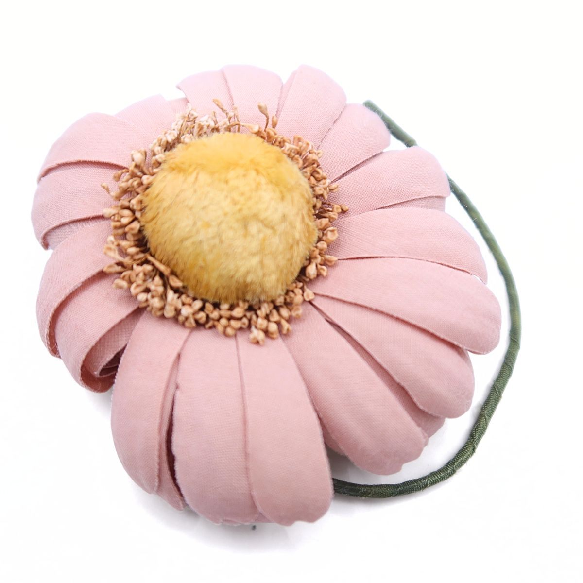 【美品】ピンクハウス系★大人キュート！存在感ある ひな菊一輪コサージュ ピンク系 ＊ko096