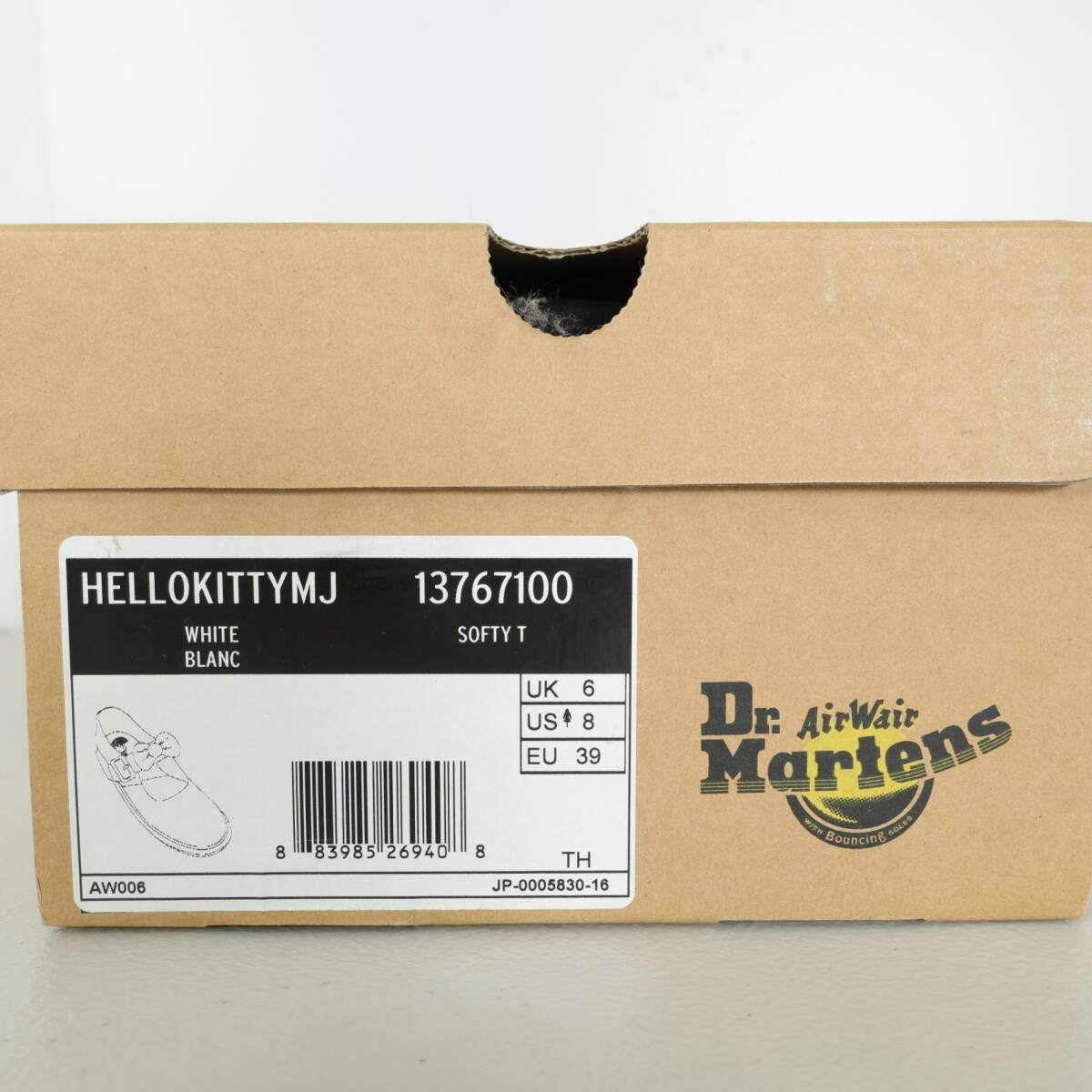 【希少】Dr.Martens×Hello Kitty★限定コラボシューズ トート・缶バッジ付 UK6(25cm前後) 白系＊sh166