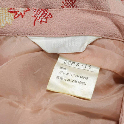 ピンクハウス★可愛い！和風うさぎpt♪和柄のちりめんスカート ピンク系 薄手 z21141