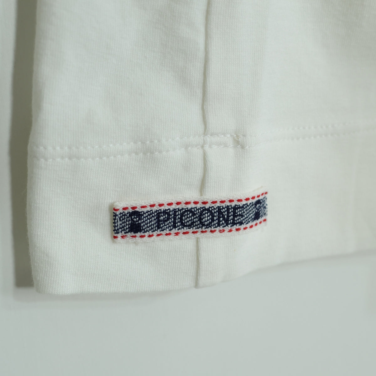 PICONE ピッコーネ★きらめくビーズ♪半袖カットソー Tシャツ　サイズ38 白系 無地 z22749