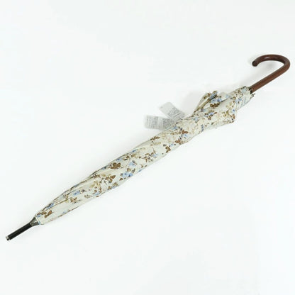 【新品タグ付】ピンクハウス★薔薇ハンドプリント 長傘 60ｃｍ 生成りホワイト ＊ｋ4526