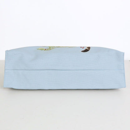 【極美品：紙タグあり】カールヘルム★さくらんぼの丘のねこプリント2WAY ショルダーバッグ ピンクハウス系 ブルー系 ＊ba307
