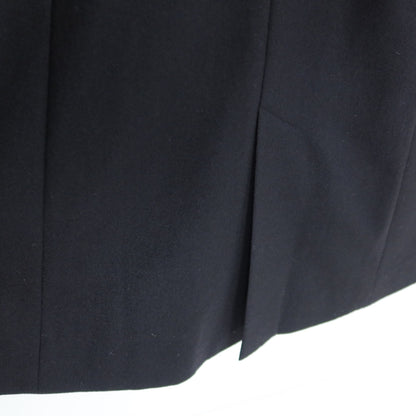 【美品・紙タグ】ジョルジュ・レッシュ★シンプルシック♪ウール混ワンピース サイズ40 黒系 ブラックフォーマル 薄手 z20418