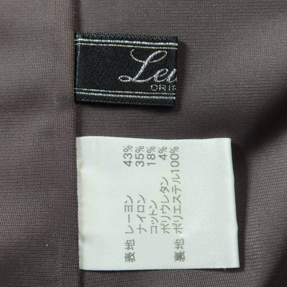 【美品】レリアン★大人フェミニンワンピース サイズ9 黒みがかった紫系 重ね着風♪フォーマル z17739