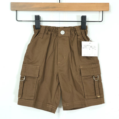 【美品！】fillot de bebe フィヨ デュ ベベ★品のあるデザイン♪ ハーフパンツ キッズサイズ80㎝ ブラウン系 z22355