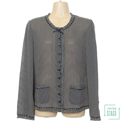 【美品！】インゲボルグ INGEBORG★2点セット！可愛いドット柄♪ブラウス 切替スカート 黒系 S 希少ヴィンテージ 着回し力抜群 z6614