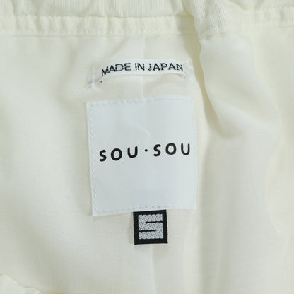 SOUSOU ソウソウ★手柄寛衣下 イージーパンツ サルエルパンツ 白系 サイズS 無地 z22480
