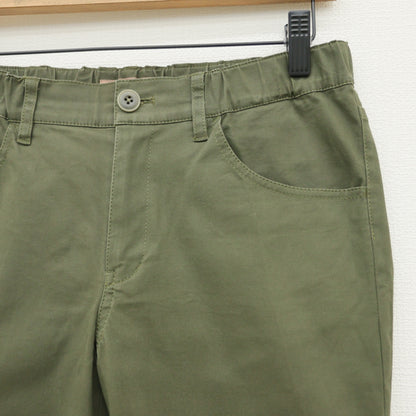 ピンクハウス★裾のレース付きフリルとリボンが大人可愛い♪ クロップドパンツ カーゴパンツ サイズ3(M) カーキグリーン系 z23204
