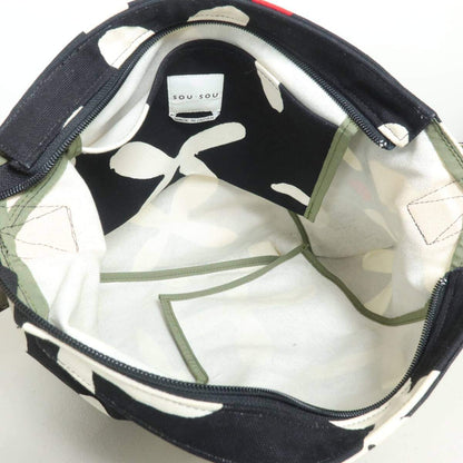 SOU SOU ソウソウ★ショルダーバッグ 帆布 穏 黒系＊ｋ.4557