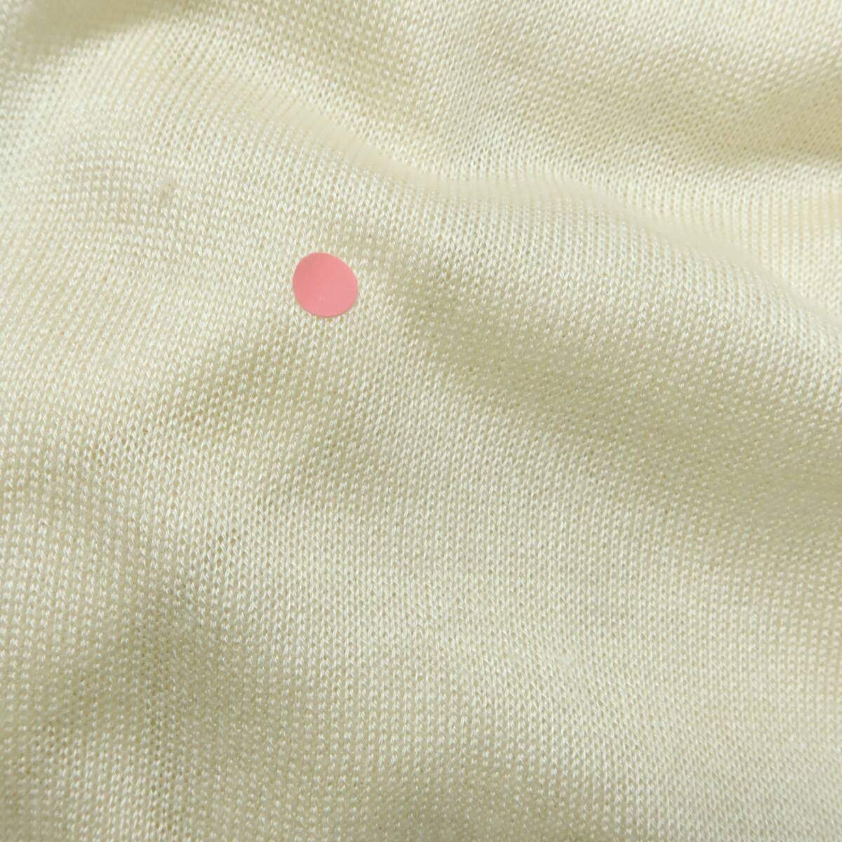 ピンクハウス★胸元豪華フリル♪ニットのノースリーブワンピース ベージュ系 薄手＊ z19575
