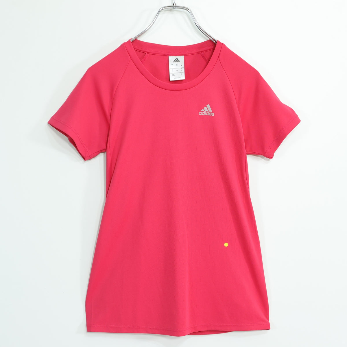 アディダス★半袖カットソー  Tシャツ サイズM ピンク系 無地 z22858