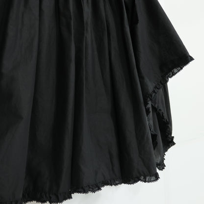 【極美品】ピンクハウス★たくし上げリボン♪ふんわりローンワンピース 黒系 ミニリボン使い♪2026年 z22517
