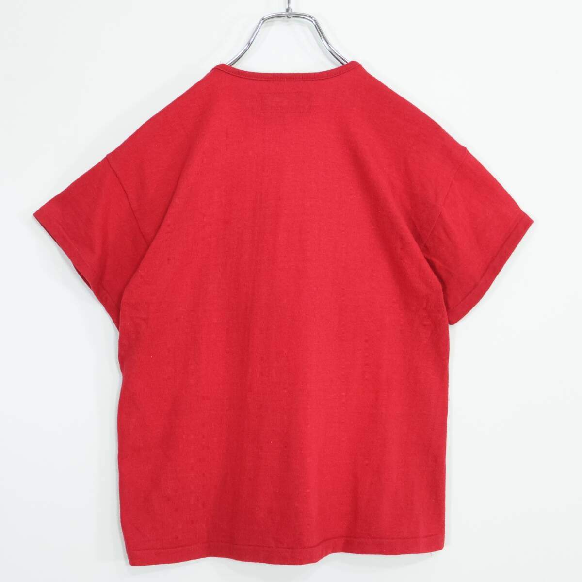 ピンクハウス★可愛い！ビックリボンが目を惹く♪取り外し可能 綿100% 半袖 カットソーTシャツ 赤系 ＊z21174