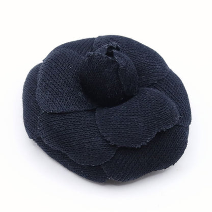 【美品】インゲボルグ？ピンクハウス系★シックなカメリアコサージュ 黒系 ＊ko105