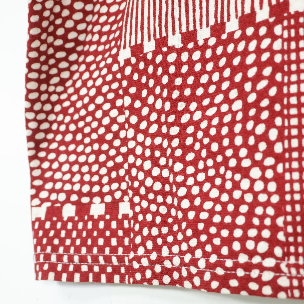 【美品】SOUSOU ソウソウ★抜衿ジバン 七分袖 間がさね 小豆 大きいサイズL 赤系 カットソー z22742