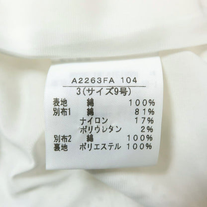 インゲボルグ★フラワーモチーフ付き♪総カットワークレース ノースリーブワンピース サイズ3(9号) 白系 ＊z13737