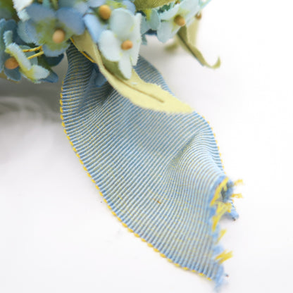 【美品】ピンクハウス★あじさいの花束♪豪華ブーケコサージュ ブルー系　＊ko074
