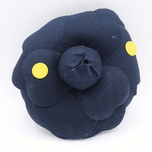 【美品】インゲボルグ？ピンクハウス系★シックなカメリアコサージュ 黒系 ＊ko100