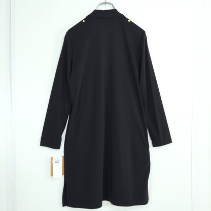 【美品】レリアン♪シルエットが綺麗なショールカラー ロングカーディガン♪サイズ9号 黒系 z22718