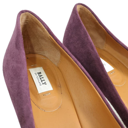 BALLY バリー ★スエード パンプス 37.5 24cm パープル系　＊sh170