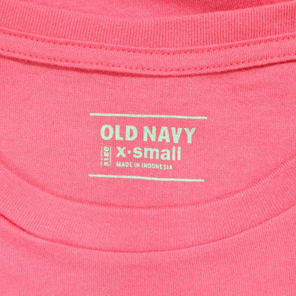 Old Navy オールド・ネイビー★半袖カットソー Tシャツ サイズXS ピンク系 無地 z22864