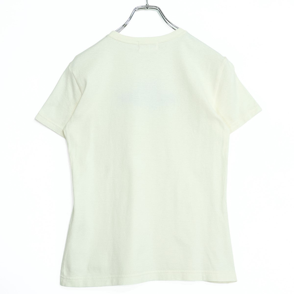 ピンクハウス★デニム地のPロゴワッペンが可愛い♪ 半袖カットソー・Tシャツ サイズL アイボリー系 z2204