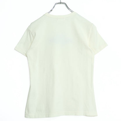 ピンクハウス★デニム地のPロゴワッペンが可愛い♪ 半袖カットソー・Tシャツ サイズL アイボリー系 z2204