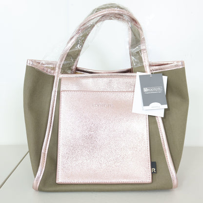 【新品】ROOTOTE ルートート ★大人可愛い トートバッグ ピンクゴールド カーキ＊ba188