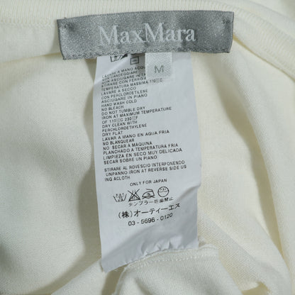 マックスマーラ Max Mara★スカラップレース♪半袖カットソー サイズM 白系 フリルスリーブ ＊z22601